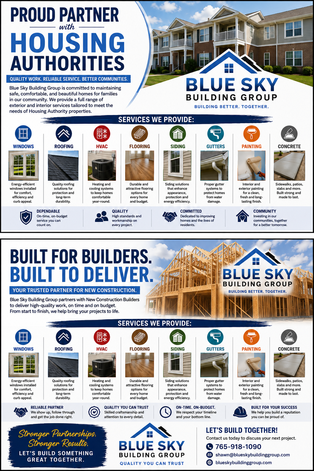 Residential property services from Blue Sky Building Group